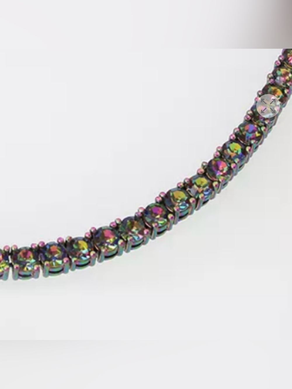 KURT GEIGER LONDON
Oil Slick Crystal Collar Necklace